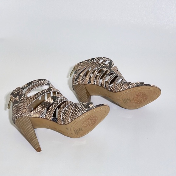 Vince Camuto shoes Size 8M Amendia Natural warm Roccia Leather - Picture 9 of 10